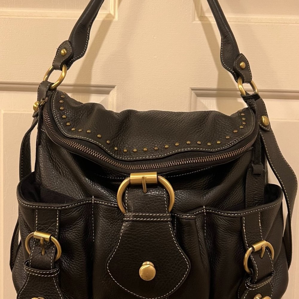 Aqua Madonna Leather Purse